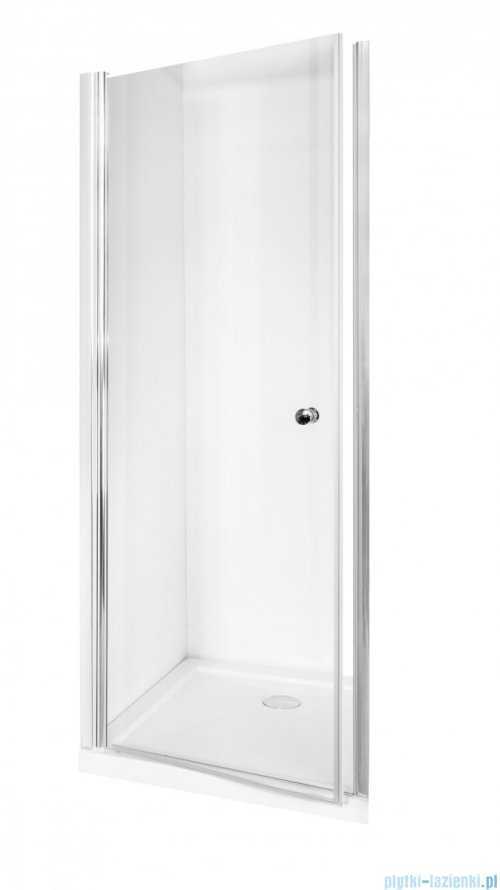 Besco Sinco drzwi prysznicowe wahadłowe 90x195 przejrzyste DS-90