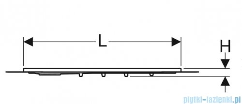 Geberit Panel do prysznica bezbrodzikowego Setaplano 80x80 154.260.11.1