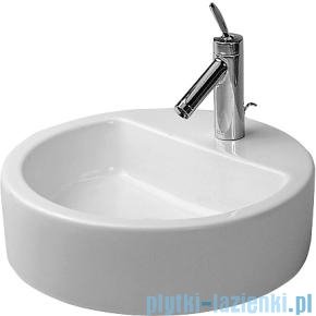 Duravit Starck 1 umywalka nablatowa z przelewem z otworem na baterię 480 mm 044648 00 00