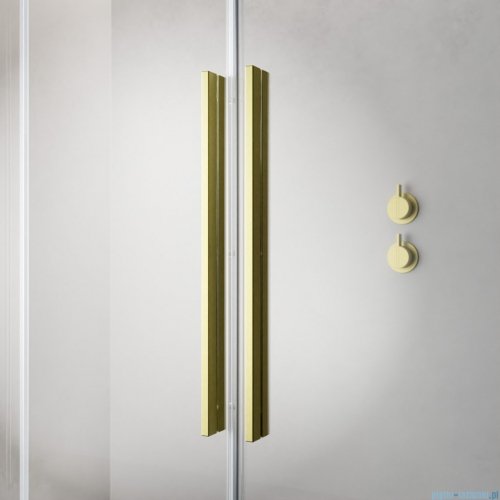 Radaway Furo Brushed Gold PND II parawan nawannowy 110cm prawy szczotkowane złoto 10109588-99-01R/10112544-01-01