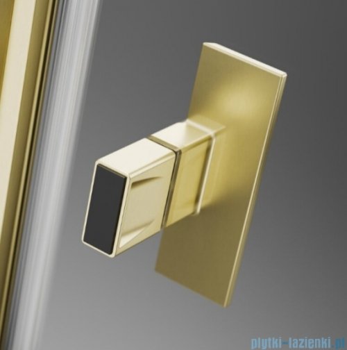 Radaway Nes KDD II Brushed Light Gold kabina walk-in 90cm prawa szczotkowane jasne złoto szkło przejrzyste 10031090-98-01R