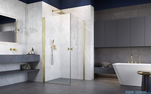 Radaway Nes KDD I Brushed Gold kabina 80x100 szczotkowane złoto 10021080-99-01L/10021100-99-01R