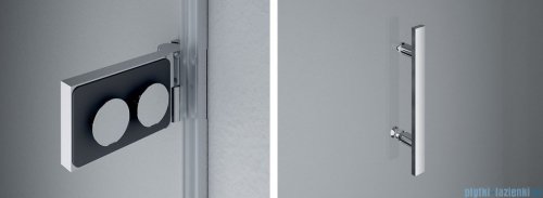 SanSwiss Pur PU31P Drzwi lewe wymiary specjalne do 160cm pas satynowy PU31PGSM21051