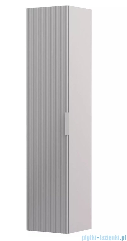 Oristo Etna szafka boczna wysoka Ryflowana 35x160x32cm Piaskowy Mat OR52-SB1D-35-10R