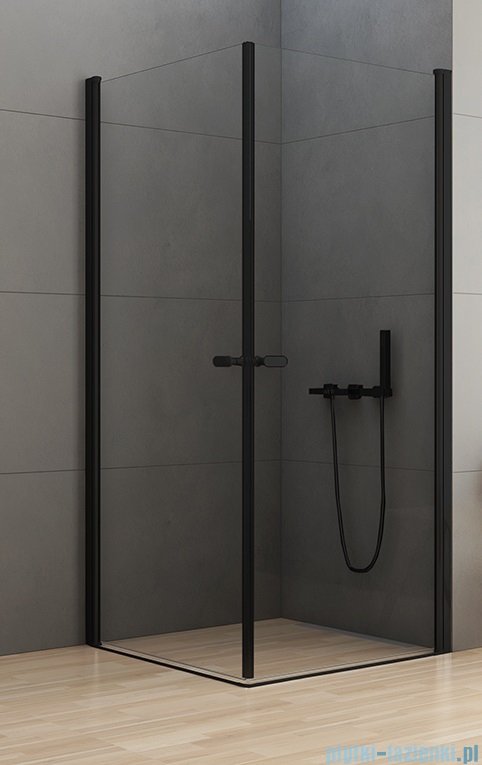 New Trendy New Soleo Black kabina 100x100x195cm kwadratowa przejrzyste D-0232A/D-0232A