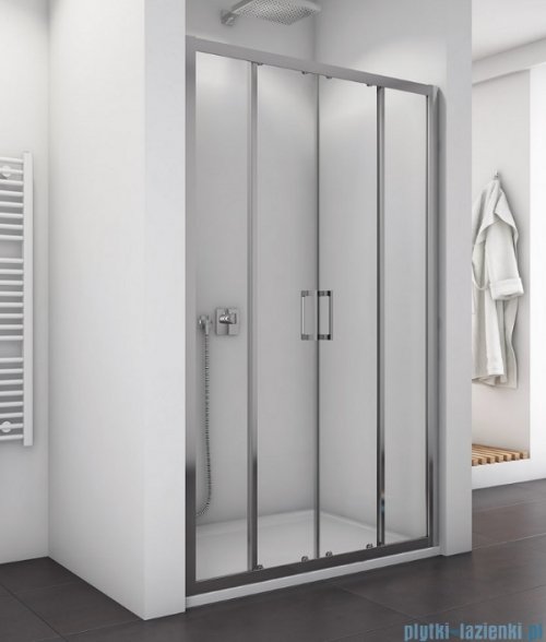 SanSwiss Top-Line TOPS4 Drzwi prysznicowe 4-częściowe 120-180cm profil połysk TOPS4SM15007