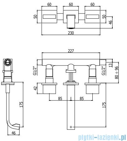 Paffoni Level bateria umywalkowa chrom LEP003CR