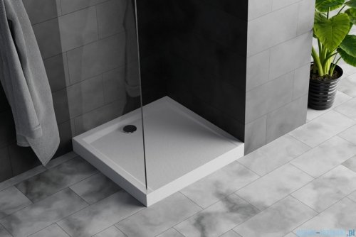 Excellent Forma Compact X brodzik kwadratowy 90x90 cm struktura, czarny mat BREX.1402.090.090.BLC