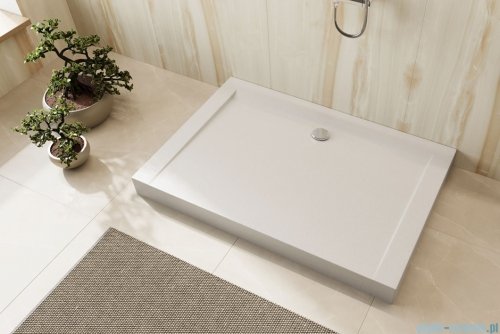 Excellent Forma Compact X brodzik prostokątny 120x80 cm struktura, biały mat BREX.1403.120.080.WHC