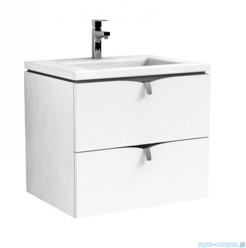 Oristo Siena szafka podumywalkowa wisząca 60x50x45cm biały mat OR45-SD2S-60-2