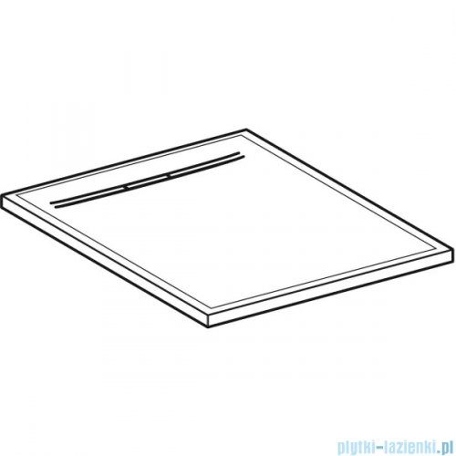 Geberit Sestra brodzik 80x80cm szary 550.291.00.2