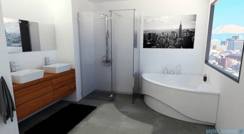 Riho Neo wanna asymetryczna 140x140cm z hydromasażem BLISS prawa B076006005