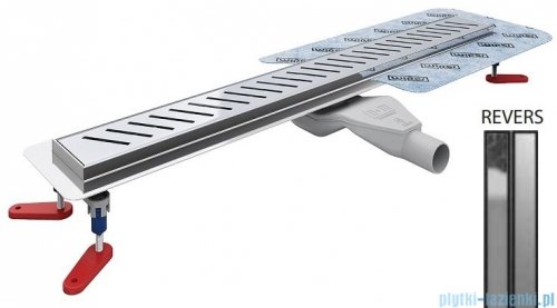 Wiper New Premium Revers Odpływ liniowy z kołnierzem 100 cm szlif syfon snake 500.0251.02.100