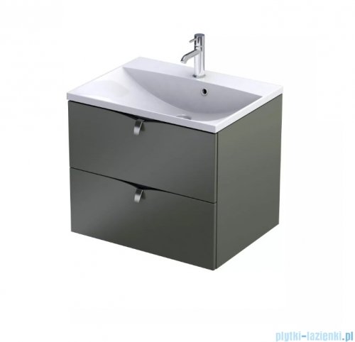 Oristo Siena szafka podumywalkowa wisząca 60x50x45cm oliwkowy mat OR45-SD2S-60-17