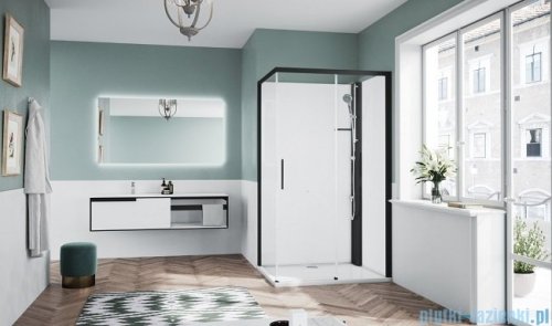 Novellini Glax 1 2.0 kabina standard 120x90 prawa czarna G212P299DT-1HH