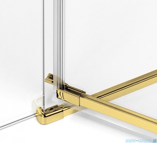 New Trendy Avexa Gold kabina prostokątna 120x100x200 cm przejrzyste prawa EXK-1771