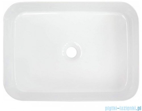 Deante Hiacynt New umywalka nablatowa 50x36 cm biała CDY 6U5S