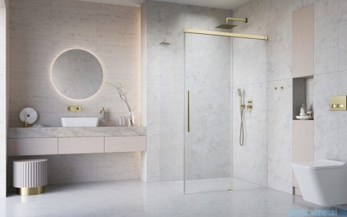Radaway Idea 8 QL Kdj Brushed Gold kabina 100x90cm prawa szczotkowane złoto 10550517-99-01R/10350453-01-01/10360090-01-01L