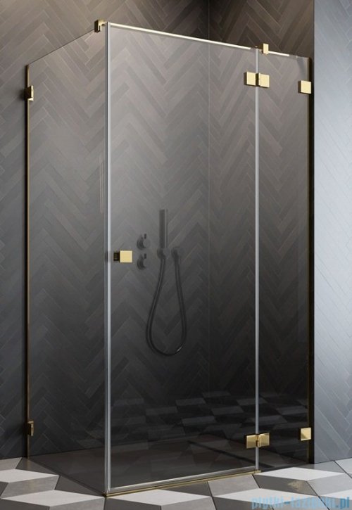 Radaway Essenza Pro Gold Kdj kabina 120x80cm prawa złoty połysk/szkło przejrzyste 10097120-09-01R/10098080-01-01
