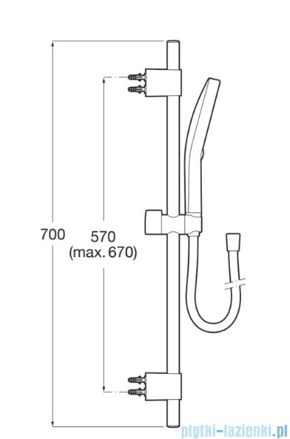 Roca Plenum Zestaw prysznicowy Chrom A5B8414C00