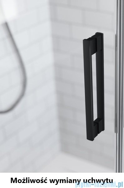 Radaway Idea 8 QL XL Black Kdj kabina 110x90cm prawa czarny mat/szkło przejrzyste 10560567-54-01R/10570522-01-01/10580090-01-01L