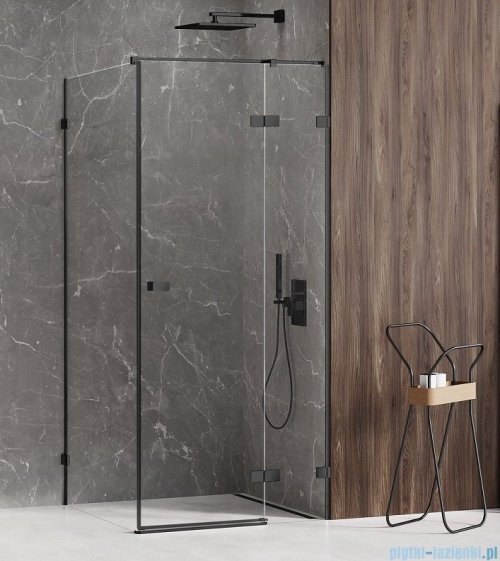 New Trendy Avexa Black kabina prostokątna 90x100x200 cm przejrzyste prawa EXK-1579