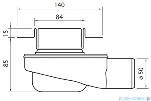 Wiper New Premium Ponente Odpływ liniowy z kołnierzem 120 cm syfon drop 35 poler 500.0102.01.120