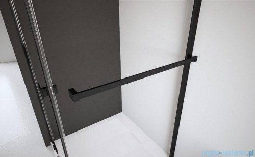 Radaway Nes 8 Black Dws I drzwi wnękowe 100cm prawe czarny mat/szkło przejrzyste 10078100-54-01R/10078111-01-01