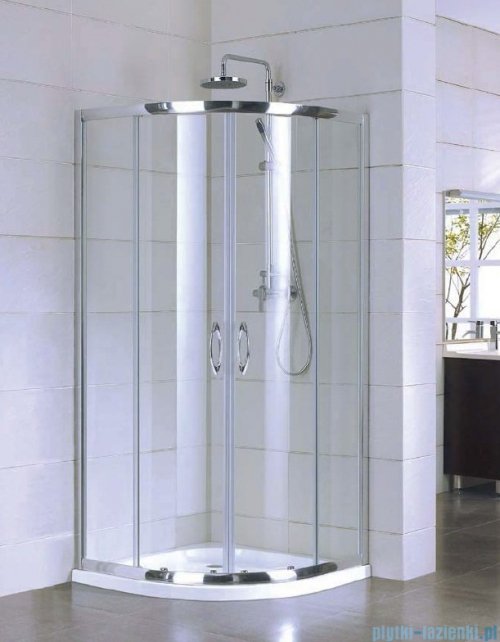 Kermi Acca kabina prysznicowa półokrągła 80x80 cm ACR5508019VPK