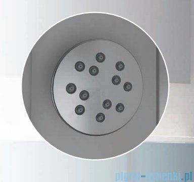 Novellini Glax 3 R90 kabina z hydromasażem półokrągła 90x90 srebrny GL3R99T1F-1B