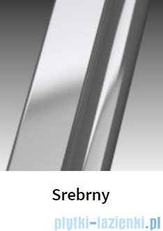 Novellini Ścianka stała LUNES F 90 cm szkło przejrzyste profil srebrny LUNESF90-1B