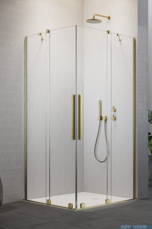 Radaway Furo Brushed Gold KDD kabina 110x110cm szczotkowane złoto 10105110-99-01L/10105110-99-01R