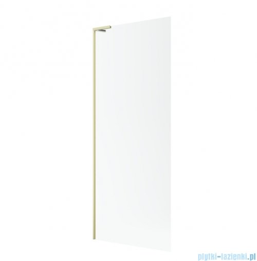 Radaway Modo SL II Brushed Light Gold kabina Walk-in 75x200 lewa szczotkowane jasne złoto szkło przejrzyste 10319075-98-01L