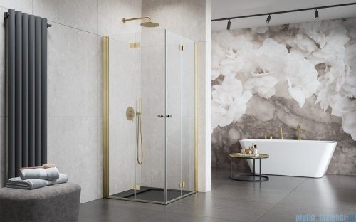 Radaway Nes KDD B Brushed Gold kabina 80x80 szczotkowane złoto 10024080-99-01L/10024080-99-01R