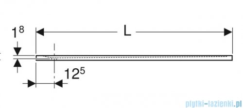 Geberit Sestra brodzik 140x90cm biały 550.257.00.2