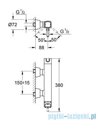 Grohe Grandera jednouchwytowa bateria prysznicowa chrom 23316000