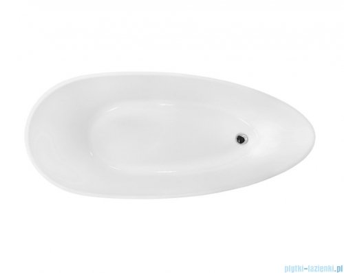 Besco Goya 160x70cm wanna wolnostojąca konglomeratowa MATOWA + syfon klik-klak chrom #WMMB-160G