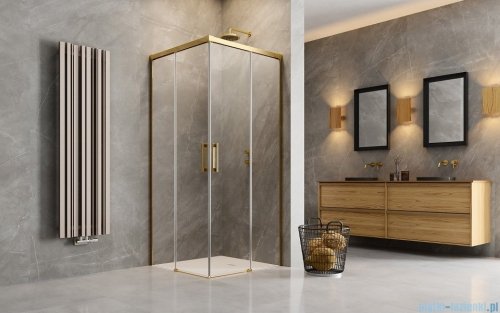 Radaway Idea Gold Kdd kabina 80x100cm złoty połysk/szkło przejrzyste 387061-09-01L/387062-09-01R