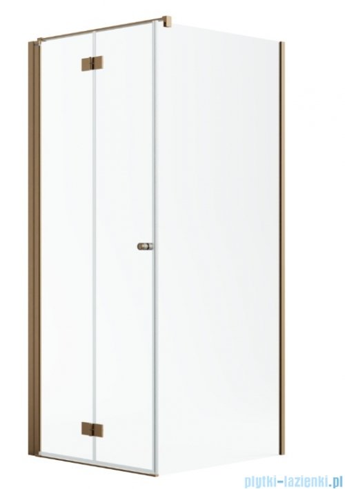 Radaway Nes Kdj B Brushed Copper kabina 100x75cm lewa szczotkowana miedź 10025100-93-01L/10039075-01-01