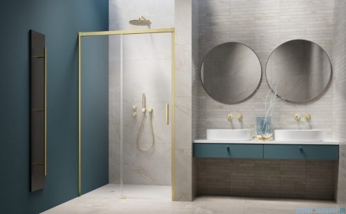 Radaway Idea 6 DWJ Brushed Light Gold drzwi wnękowe 130cm prawe szczotkowane jasne złoto 387017-98-01R