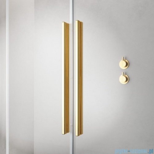 Radaway Furo Gold  Kdj kabina 100x80cm prawa szkło przejrzyste 10104522-09-01R/10110480-01-01/10113080-01-01