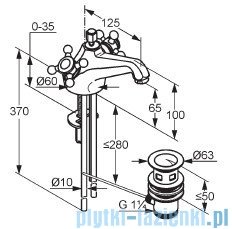 Kludi Adlon Bateria umywalkowa DN 8 chrom 510120520