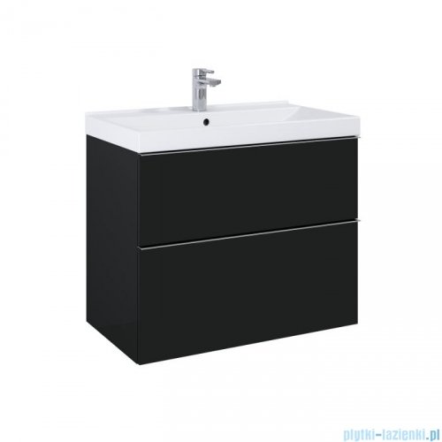 Elita Look szafka z umywalką 80x63x45cm czarny mat 168106/145840