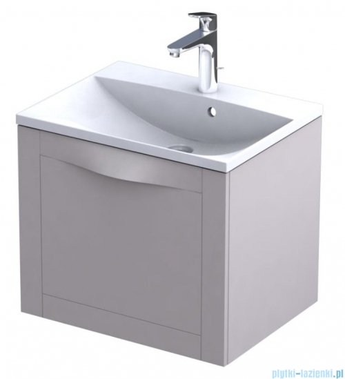 Oristo Skagen szafka z umywalką wisząca 59x50x45 piaskowy mat OR49-SD1S-60-10