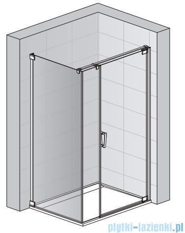 SanSwiss Cadura Black Line ścianka boczna Cat5 80x200cm profile czarny mat CAT50800607
