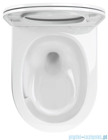 Omnires Ottawa Comfort SILENT POWER™ miska WC wisząca + deska wolnoopadająca biały połysk OTTAWACSPMWBP
