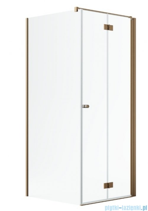 Radaway Nes Kdj B Brushed Copper kabina 80x90cm prawa szczotkowana miedź 10025080-93-01R/10039090-01-01