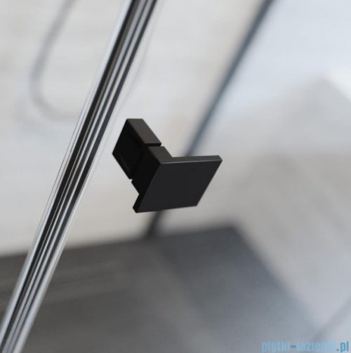 Radaway Essenza New Black DWJS drzwi wnękowe 140cm prawe szkło przejrzyste montaż na posadzce, bez progu, bez listwy, ShowerGuard, UltraClear
