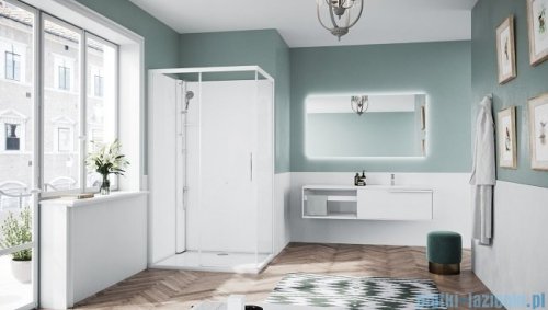Novellini Glax 1 2.0 kabina standard 120x80 lewa biała G212P120SM-1UU