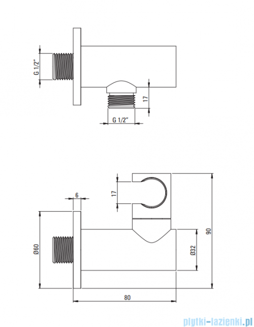 Deante Blur Zestaw prysznicowy podtynkowy z BOXem mieszaczowym chrom BXYZ0QLM